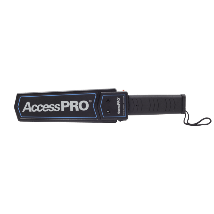 Detector de Metal Portátil para Objetos Pequeños / Modelo APME-POR/ Marca Access Pro/ Protección IP31 / Indicador LED / Vibración y Alarma Audible Simultanea / Para Inspección a Detalle
