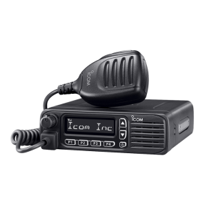 Mobile Digital VHF, Model IC-F6130D, Brand Icom, 128 Channels, 8 Zones, 8-Character LCD, GPS Receiver connection, Powerful Speaker, IDAS