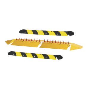 Kit de picos ponchallantas autónomo / Carriles de 2.2 M / 1610-2M-KIT / No requiere barrera / FACIL INSTALACION / Incluye topes y tornilleria