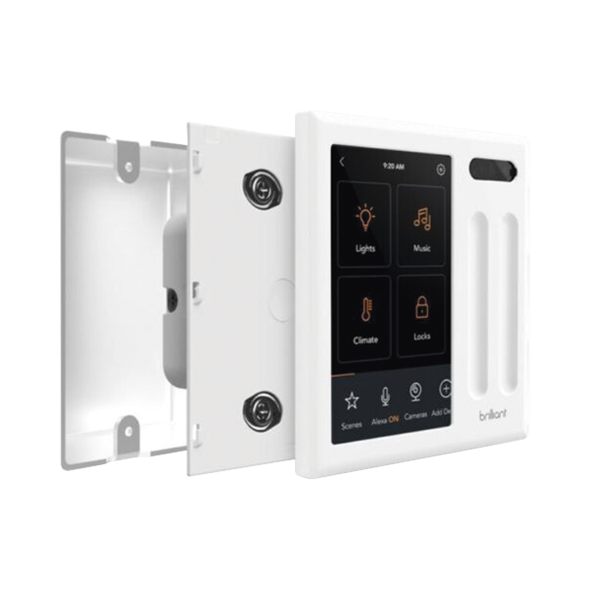 Control touch desde su pantalla en pared, compatible con 2 cargas para controlar iluminación. - Image 4
