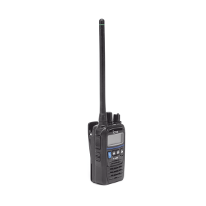 Radio VHF Portátil, Intrínsicamente Seguro, 5 W de Potencia de RF, Certificado UL, Opción de Uso en Mar y Tierra, Funciones de Emergencia, IP67 y MIL-STD-810G, 11 horas de duración de batería/IC-M85UL