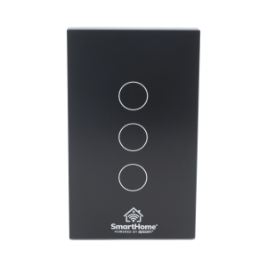 (Wifi) Apagador switch inalámbrico WIFI, control de 3 regresos de carga, 110V