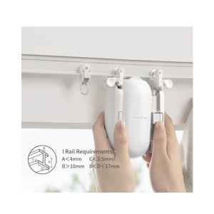 Controlador de cortinas Riel tipo U / BLUETOOTH recargable y fácil de instalar